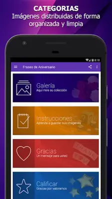 Frases de Aniversario android App screenshot 9